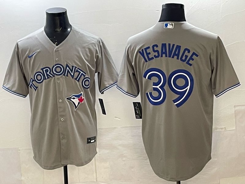Men 2025 Nike Toronto Blue Jays #39 Yesavage Grey Game MLB Jersey 01->toronto blue jays->MLB Jersey
